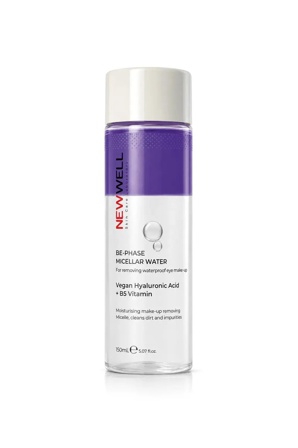 New Well Be-Phase eau micellaire yeux 150 ml violet