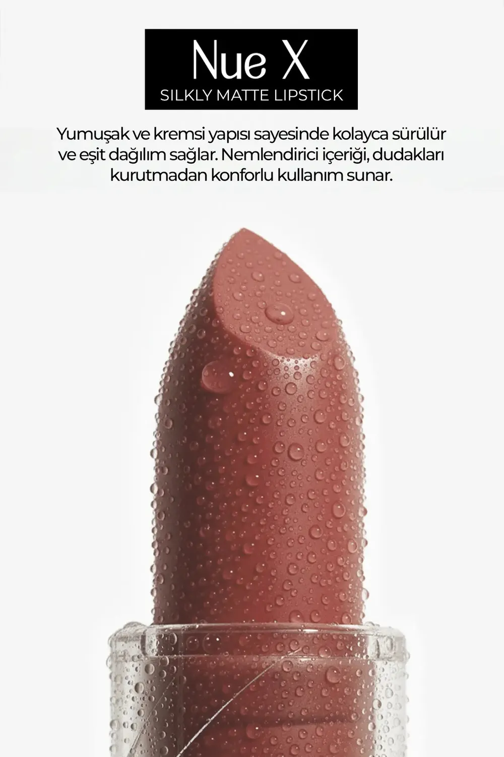 New Well Nue X Silkly rouge à lèvres 01 nude pink mat