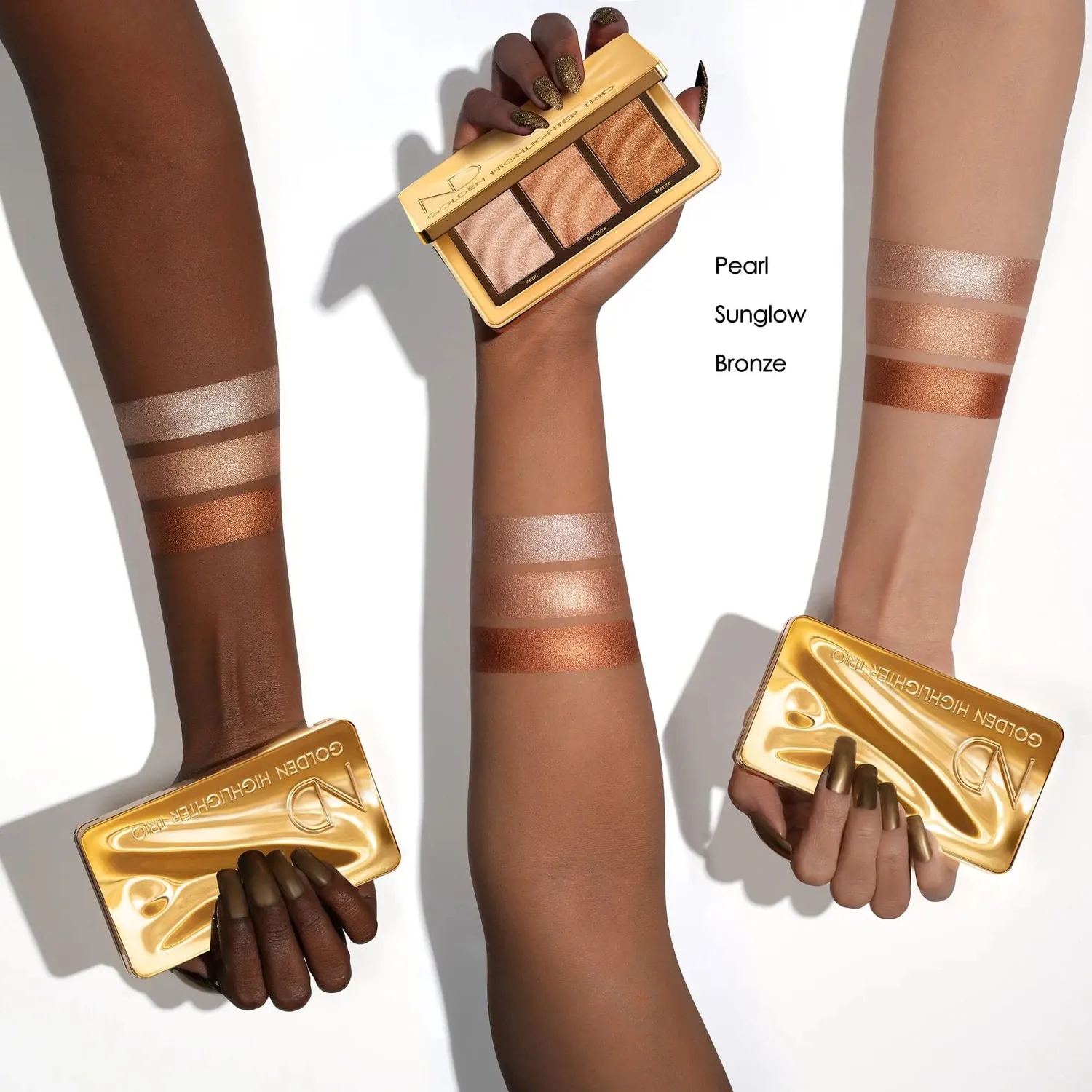 Natasha Denona Golden Trio highlighter doré