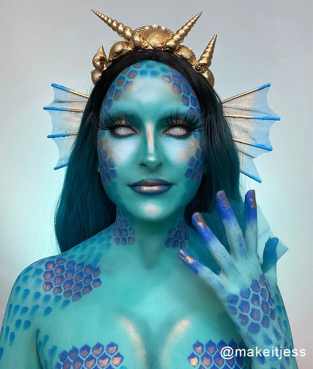 Graftobian ProPaint Aquatic kit maquillage 5 teintes pochoirs
