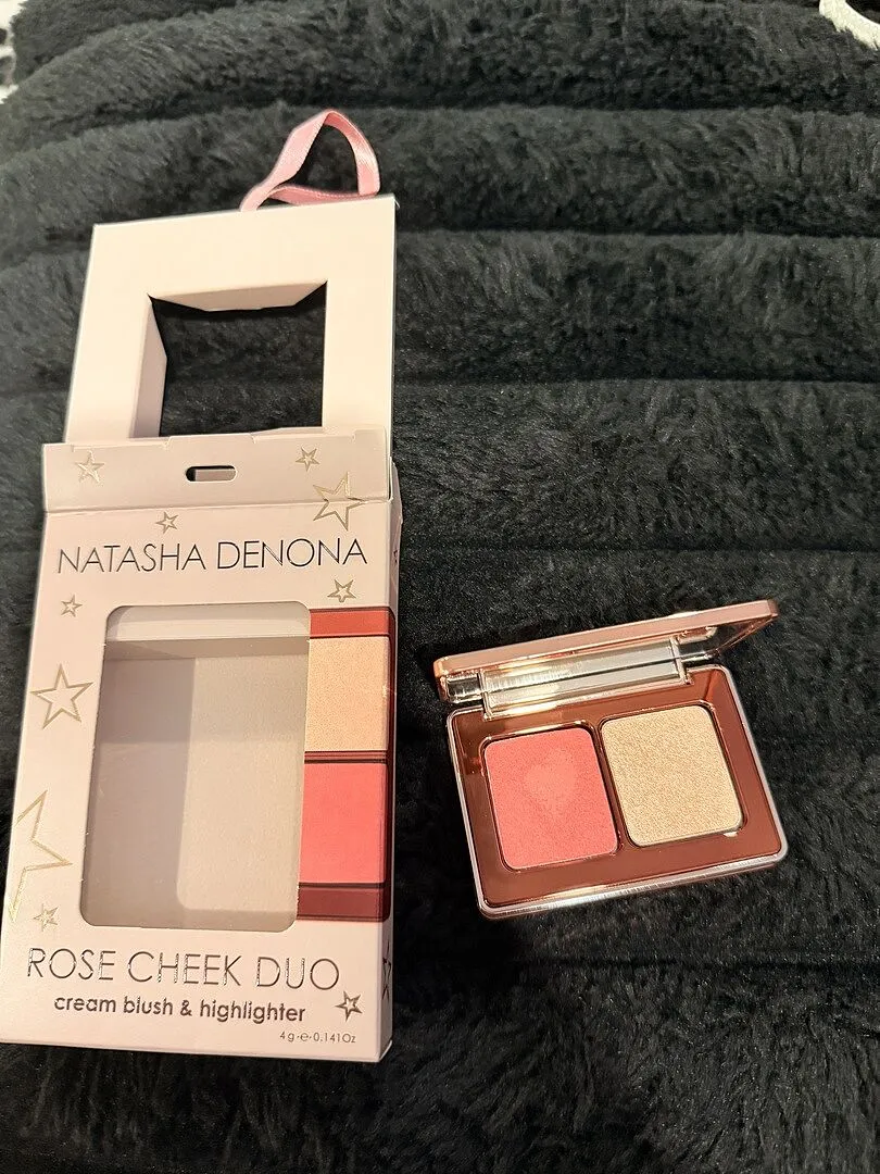Natasha Denona Mini Rose Cheek Duo blush ornament édition fête