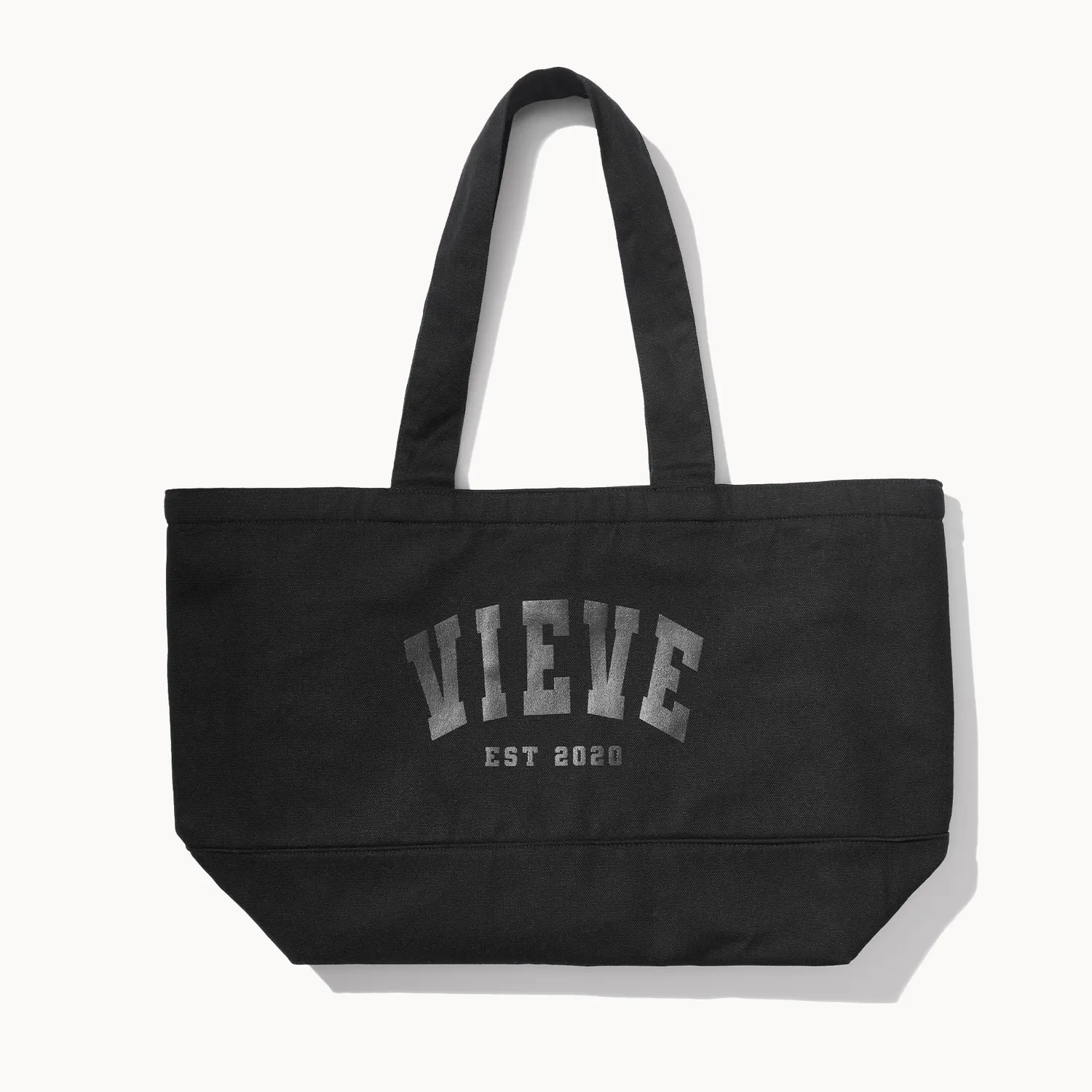 Vieve Varsity Tote 2.0 tote bag coton noir