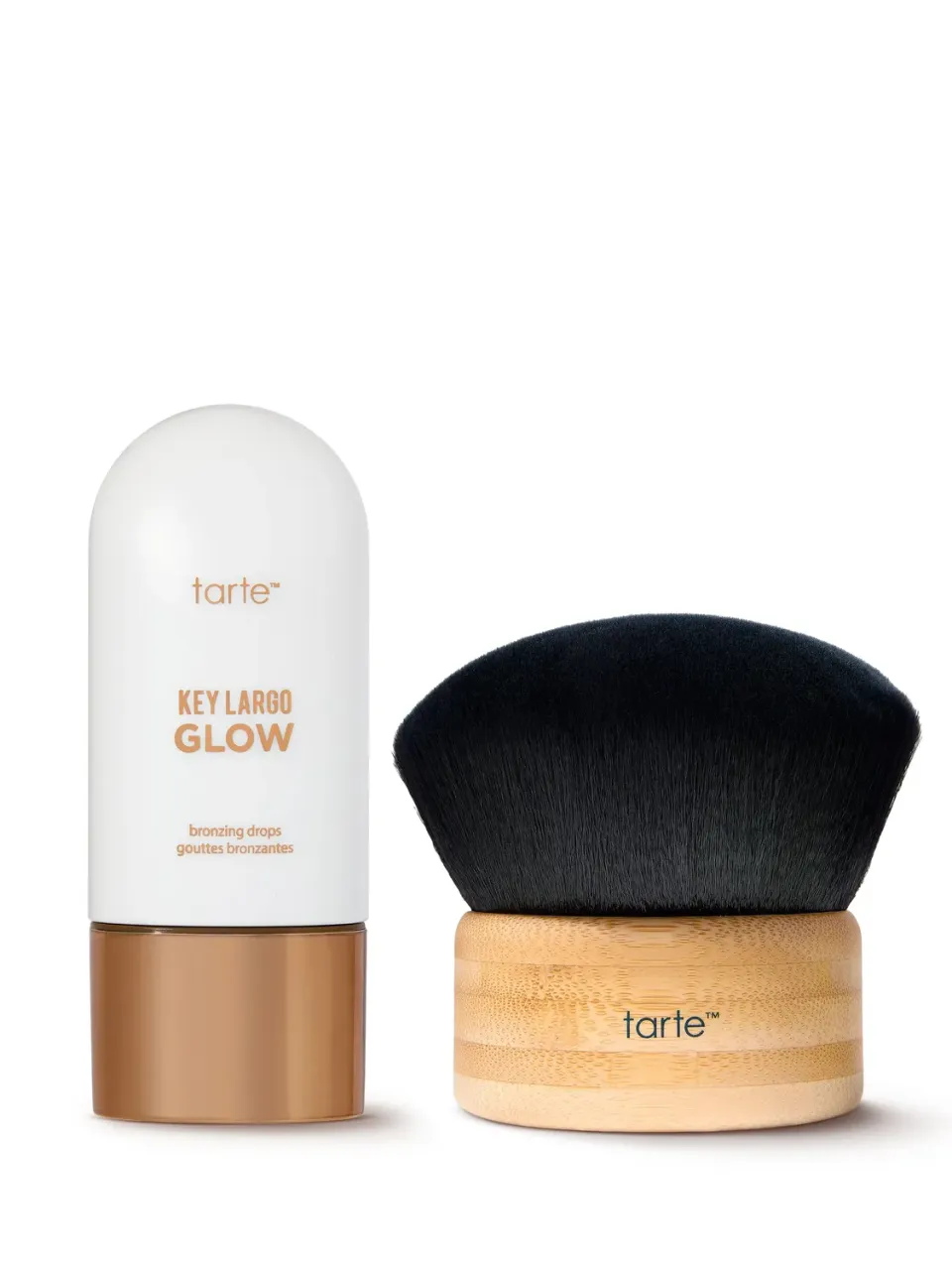 Tarte Key Largo GLOW duo huile corps pinceau kabuki