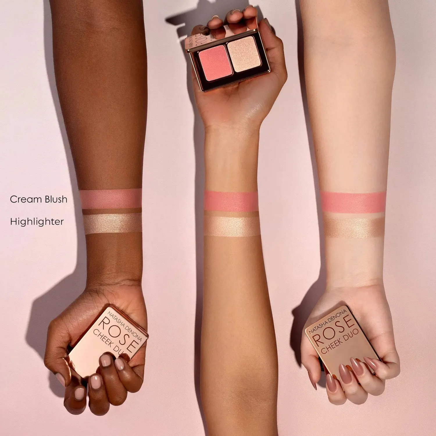 Natasha Denona Mini Rose duo joues blush et highlighter