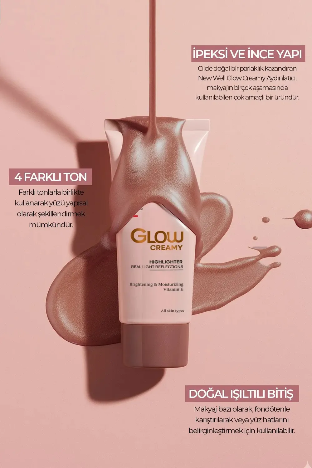 Newwell Glow Creamy Carnelian 03 highlighter crème éclat