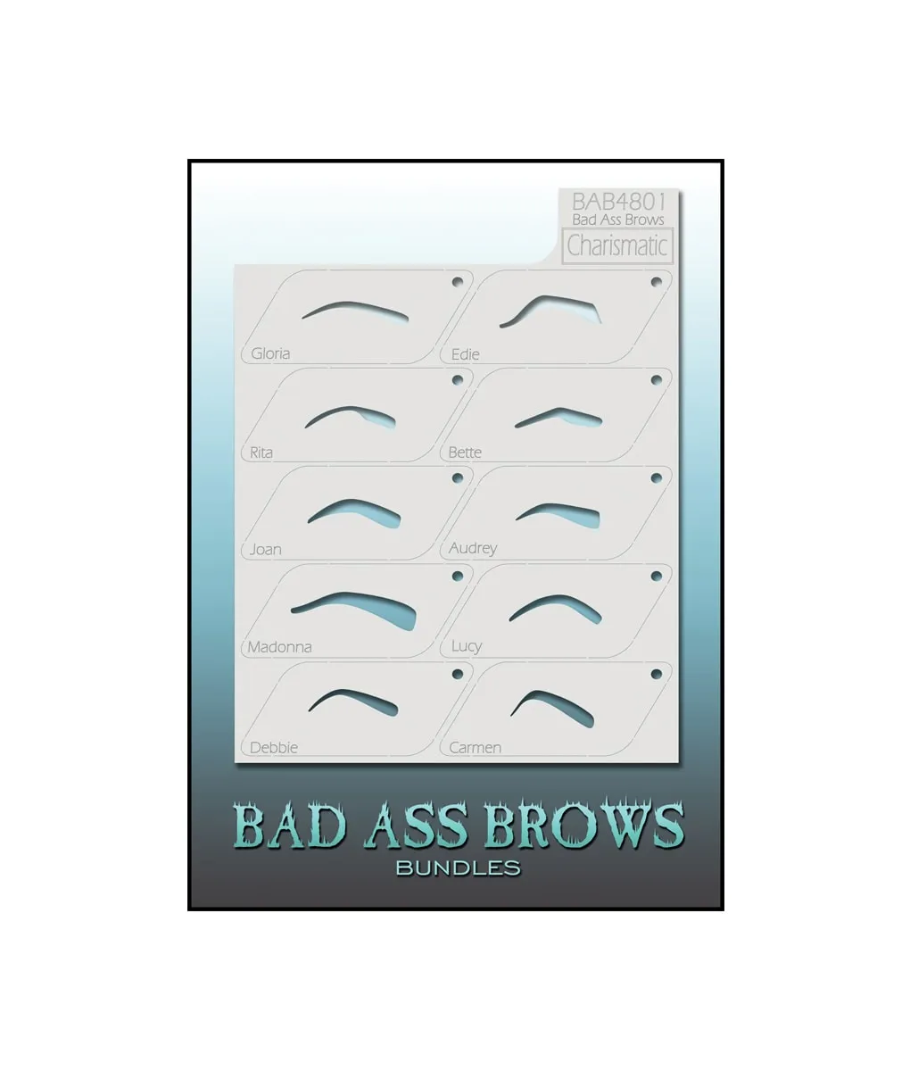 Graftobian Bad Ass Brow pochoirs sourcils 8 styles
