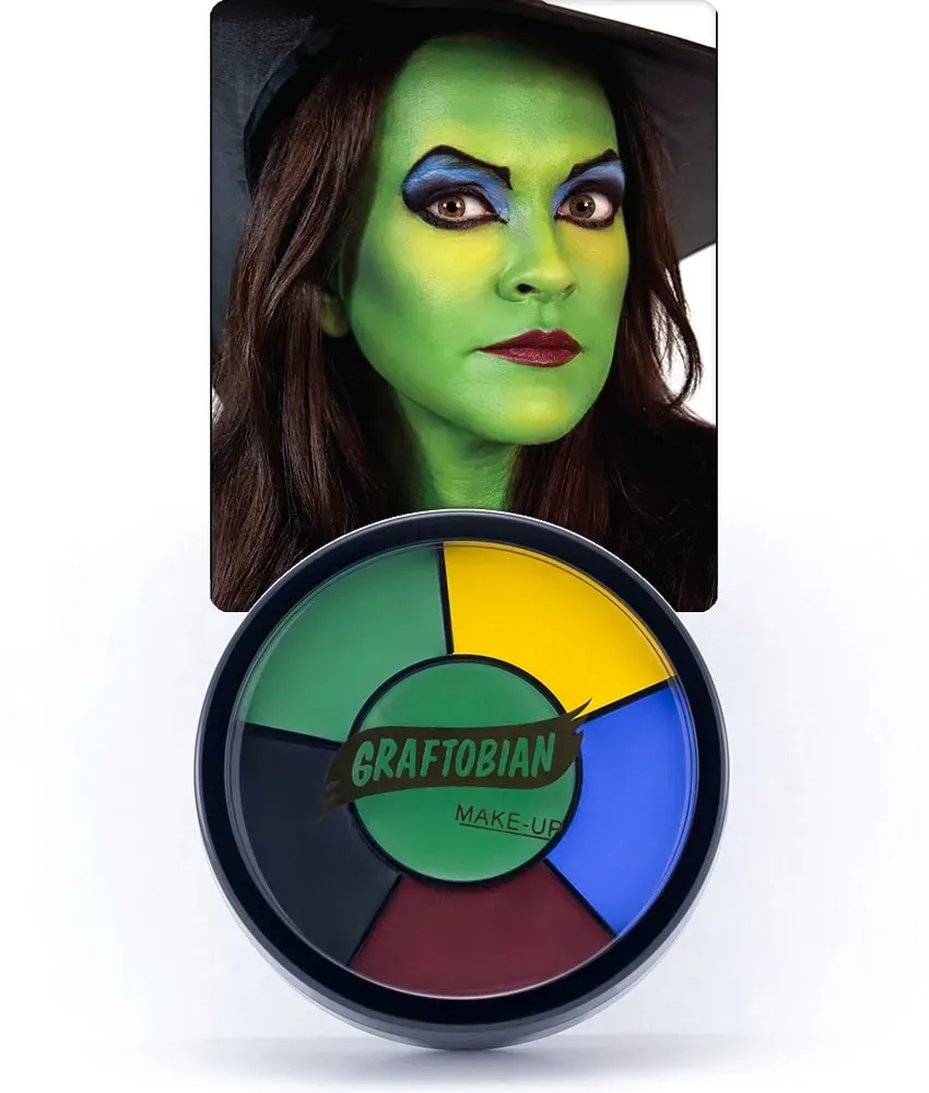 Graftobian Witch roue maquillage crème verte 5 teintes