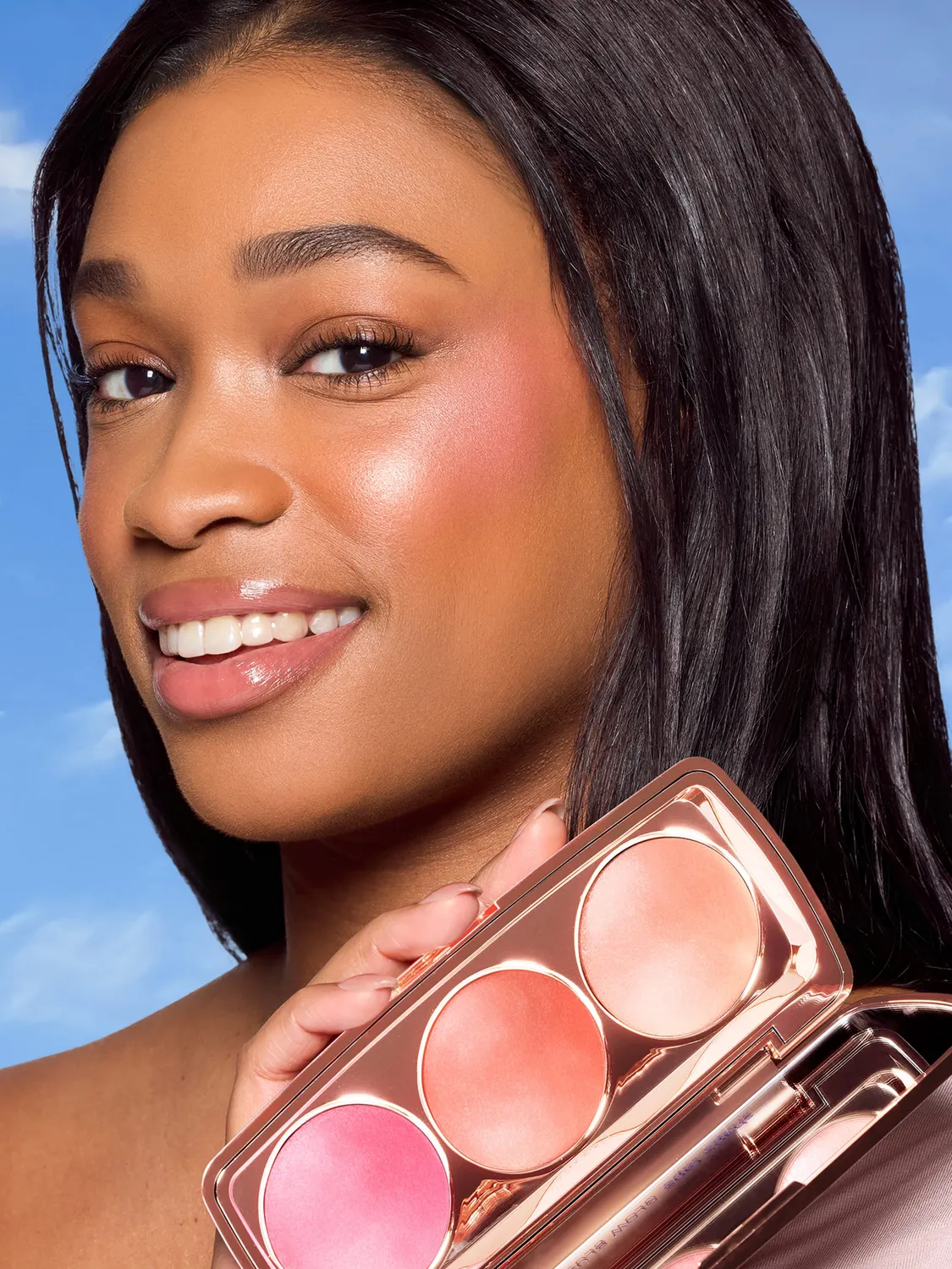 Tarte Vacay Flush palette blush trio effet soleil vegan