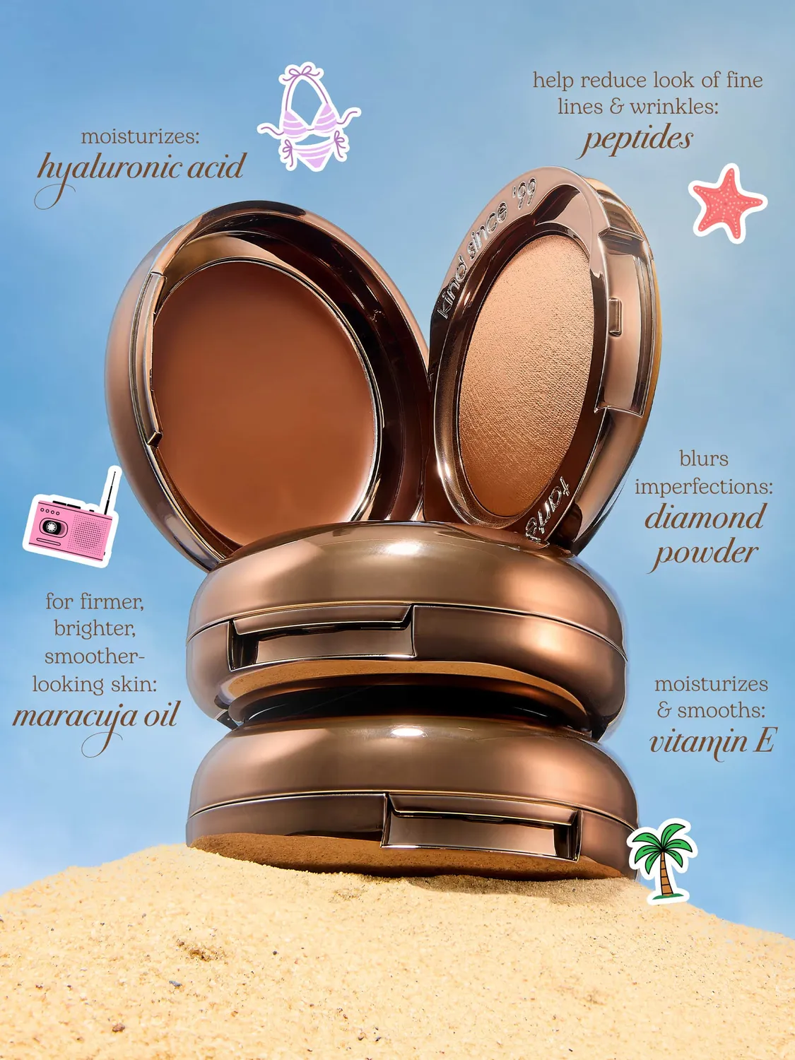 Tarte Macaron Sculpt & Bronze duo bronzer multi vegan