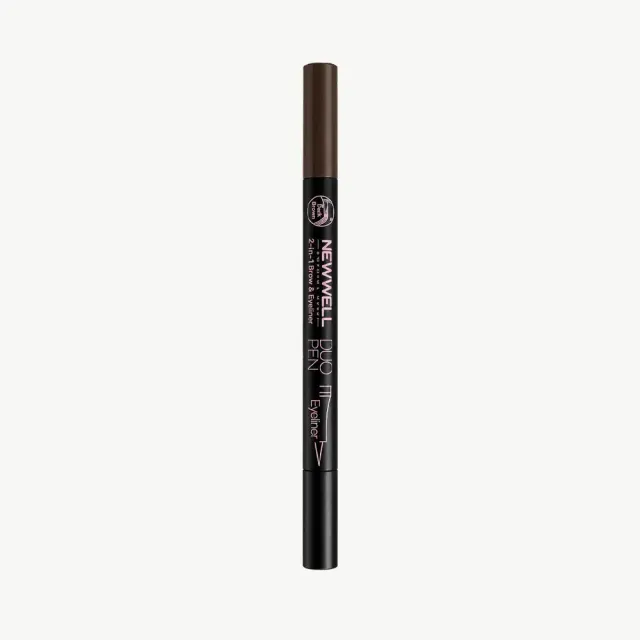 New Well Duo Pen sourcils eyeliner dark brown 02 2 ml