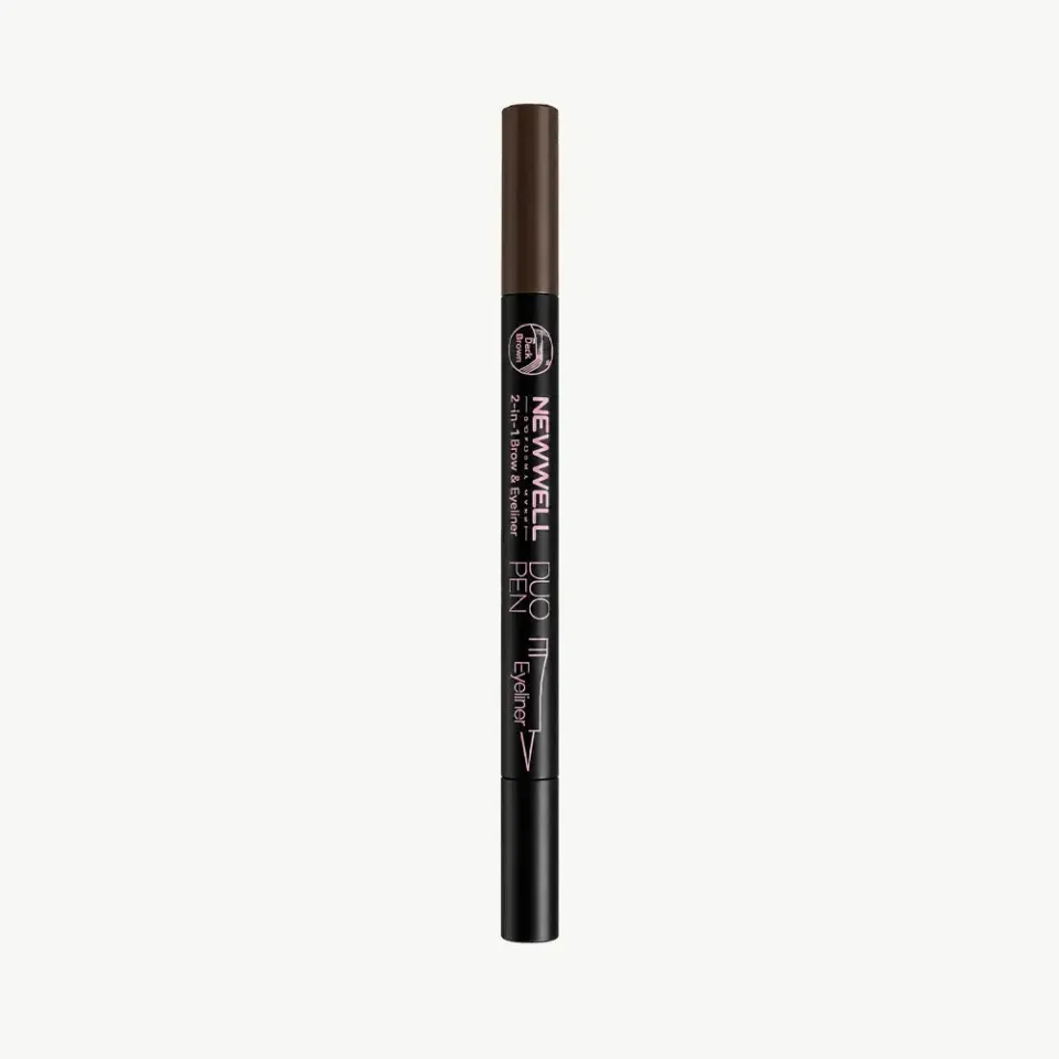 New Well Duo Pen sourcils eyeliner dark brown 02 2 ml