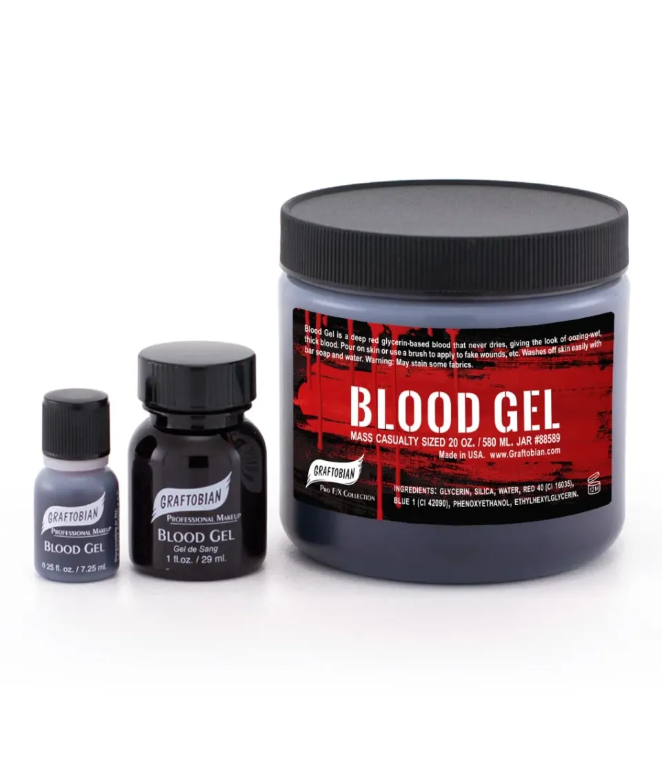 Graftobian Blood Gel faux sang gel Deep Red 1 oz