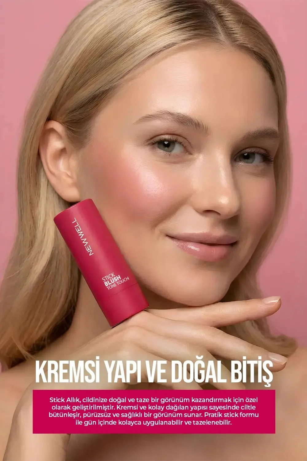 New Well Tone Touch Red Route 06 blush stick rouge intense