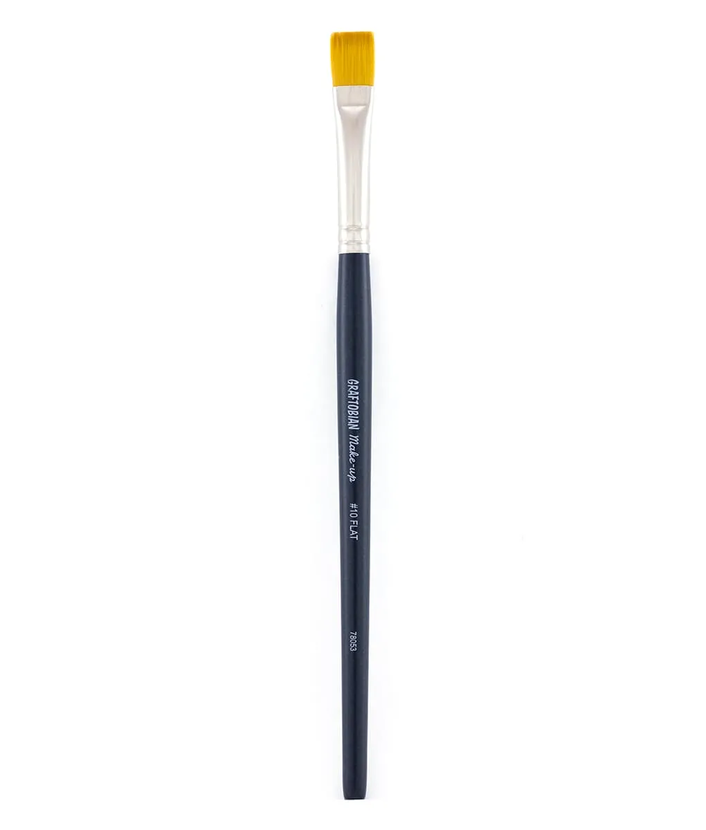 Graftobian #10 Flat pinceau face paint plat 3/8 synthétique