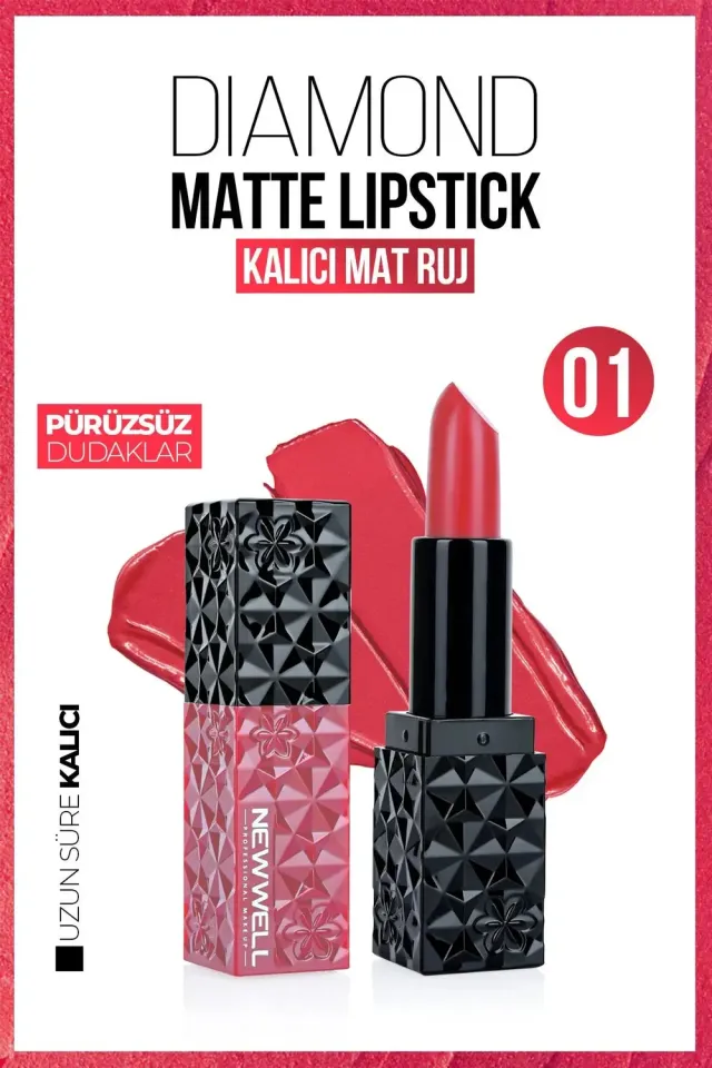 New Well Diamond Matte rouge à lèvres 01 mat