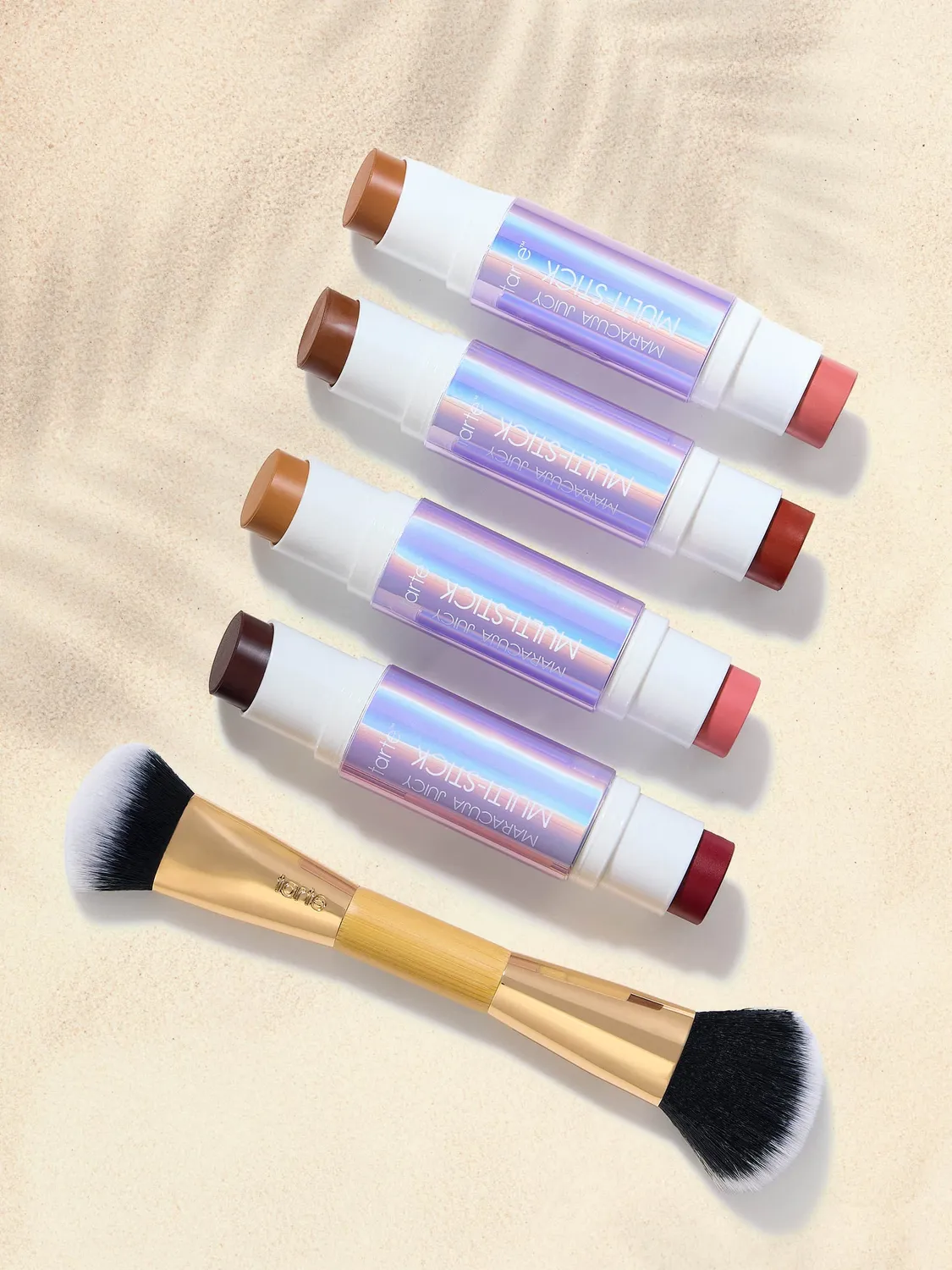Tarte double-ended pinceau blush bronzer double embout vegan
