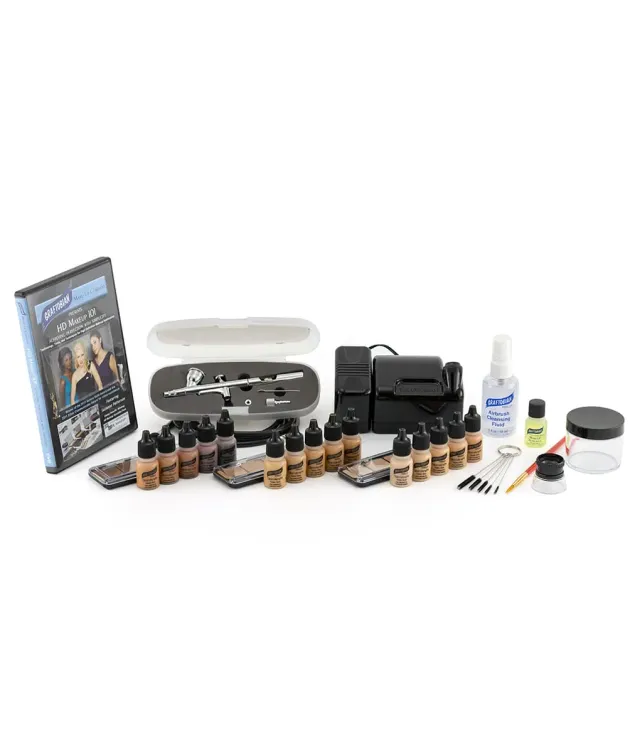 Graftobian GlamAire Walk-Around kit aérographe Noir