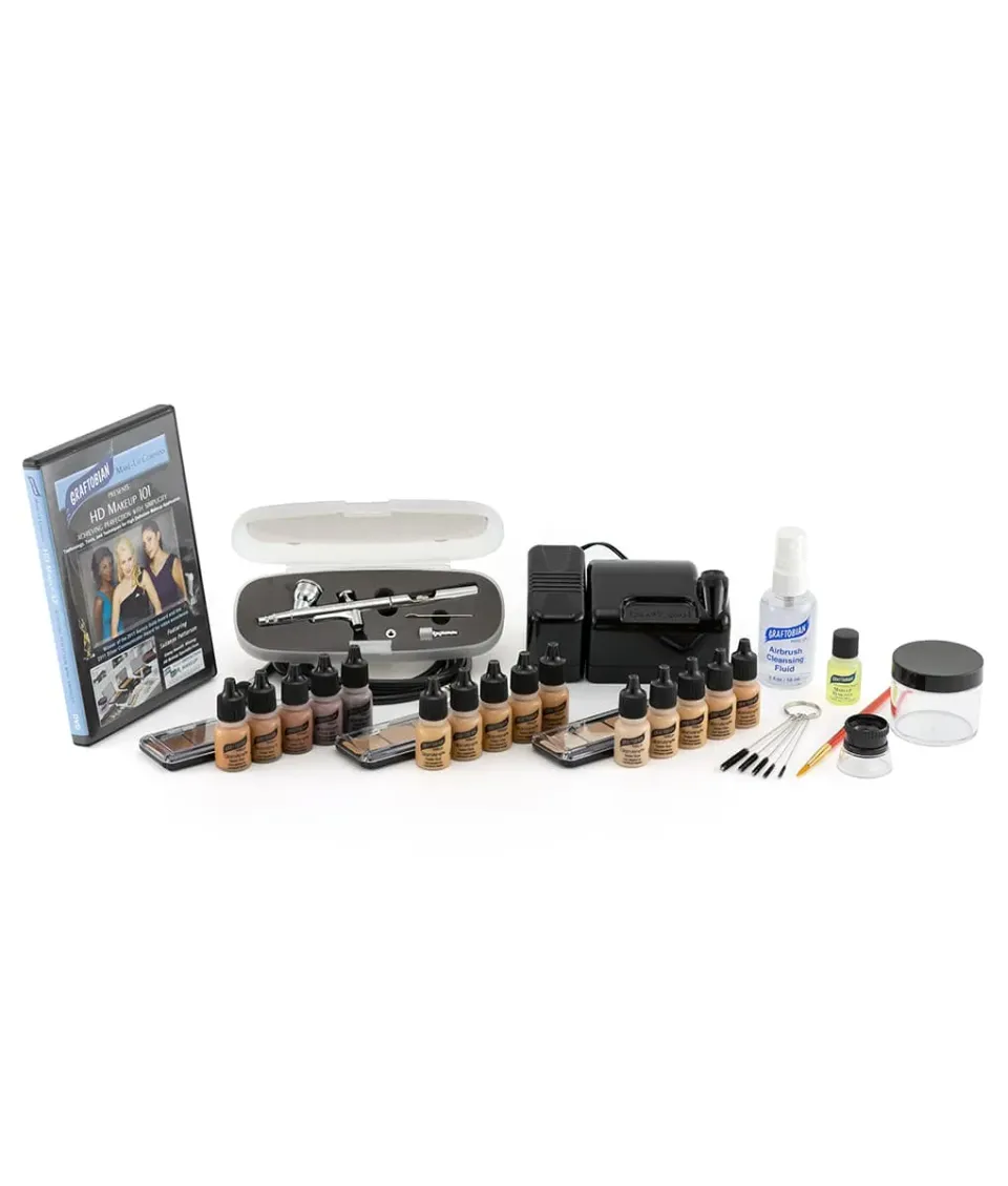 Graftobian GlamAire Walk-Around kit aérographe Noir