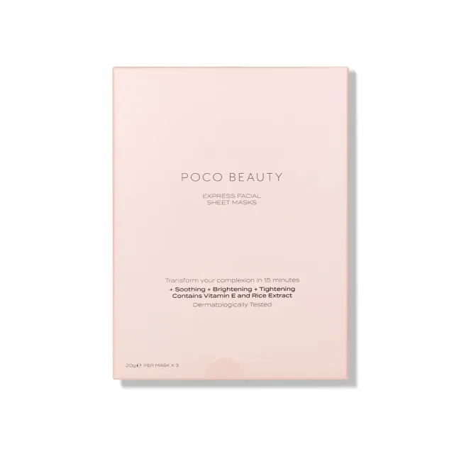 Poco Beauty Express Facial masque tissu visage hydratant boîte 3