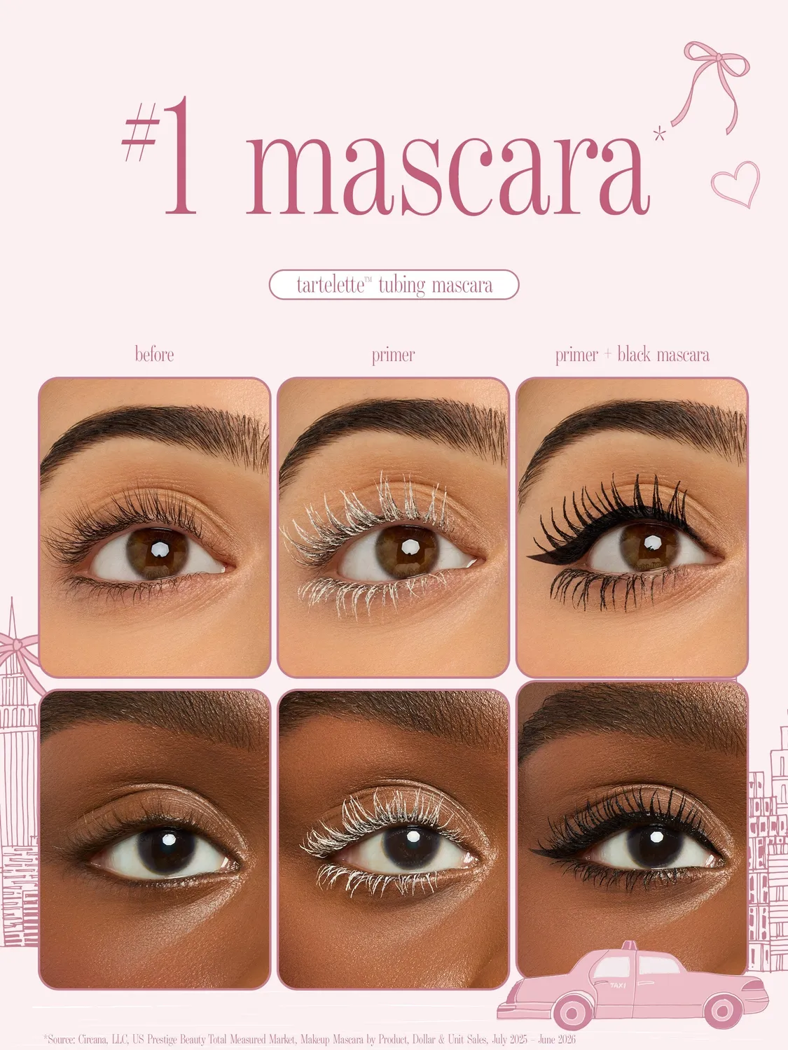 Tarte Eyes On Me coffret mascara liner pochette 4 pièces