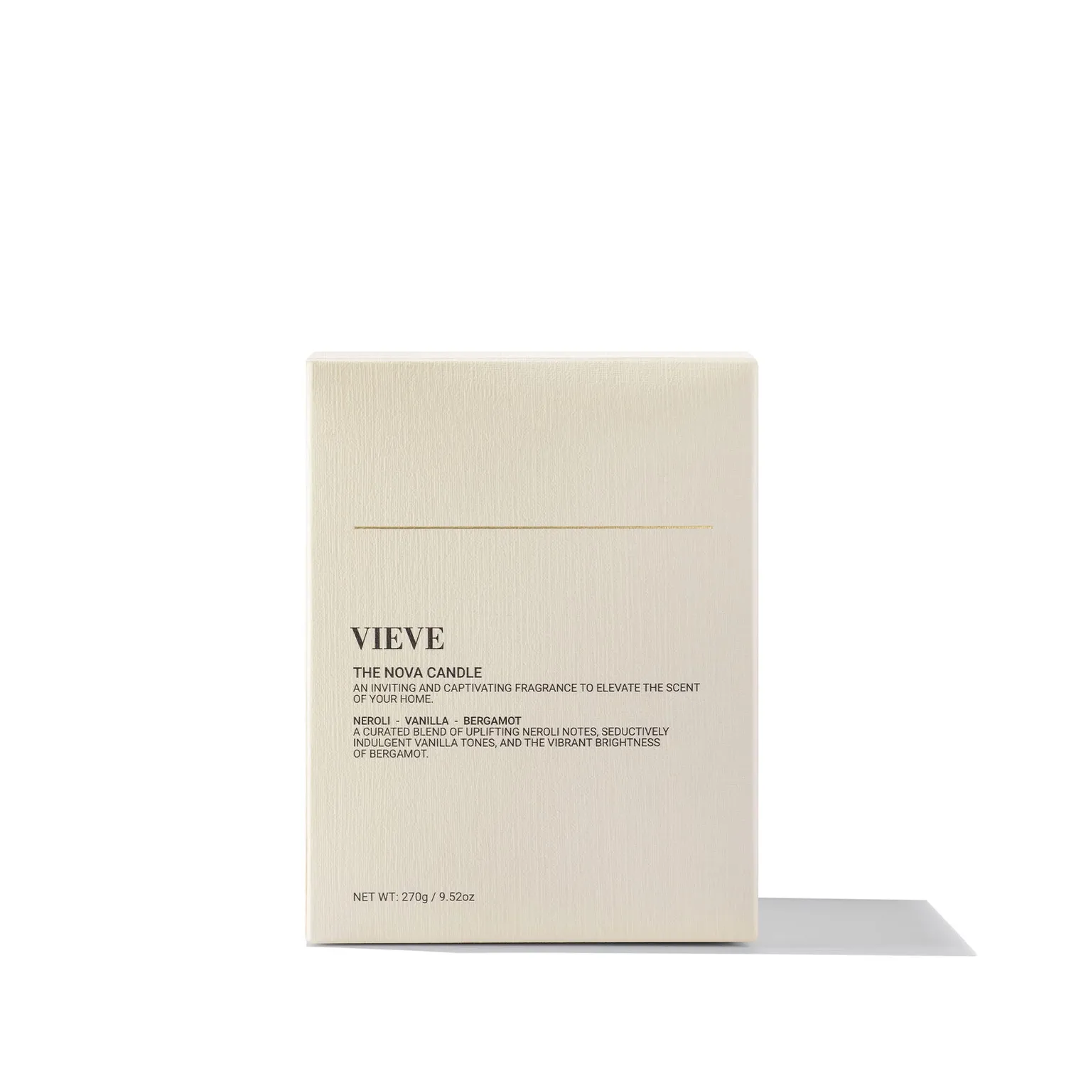 Vieve Nova bougie parfumée néroli vanille 55h