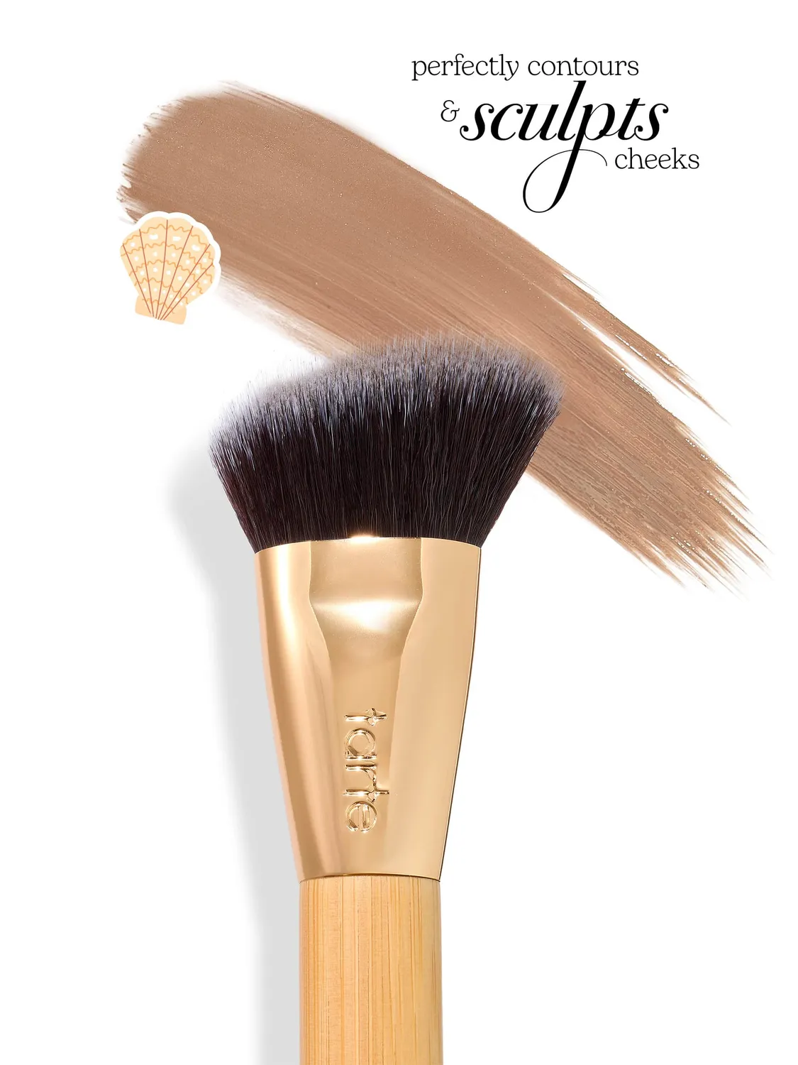 Tarte double-ended pinceau bronzer crème et poudre vegan