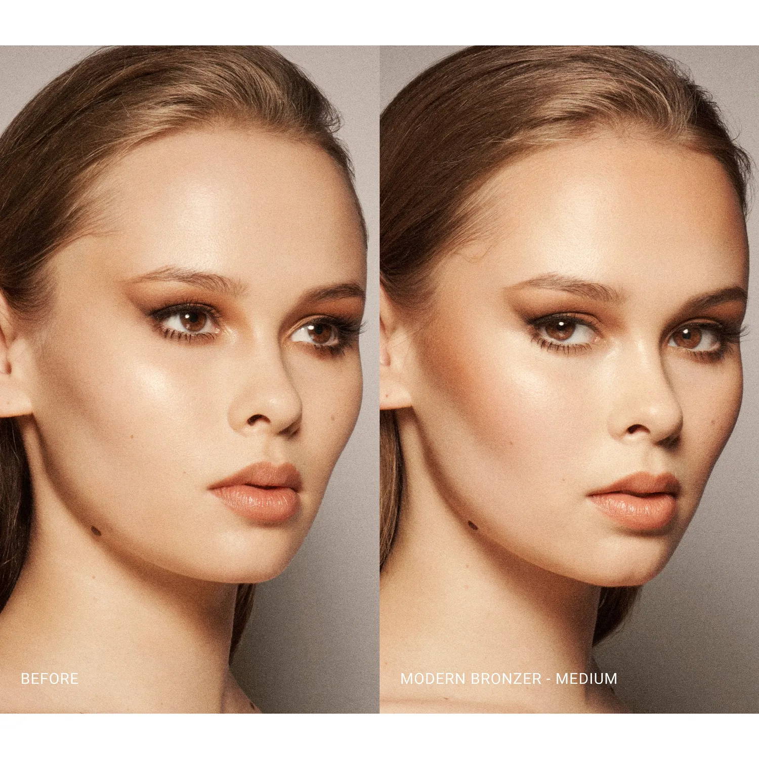 Vieve Modern Bronzer poudre duo Medium sculptant satiné