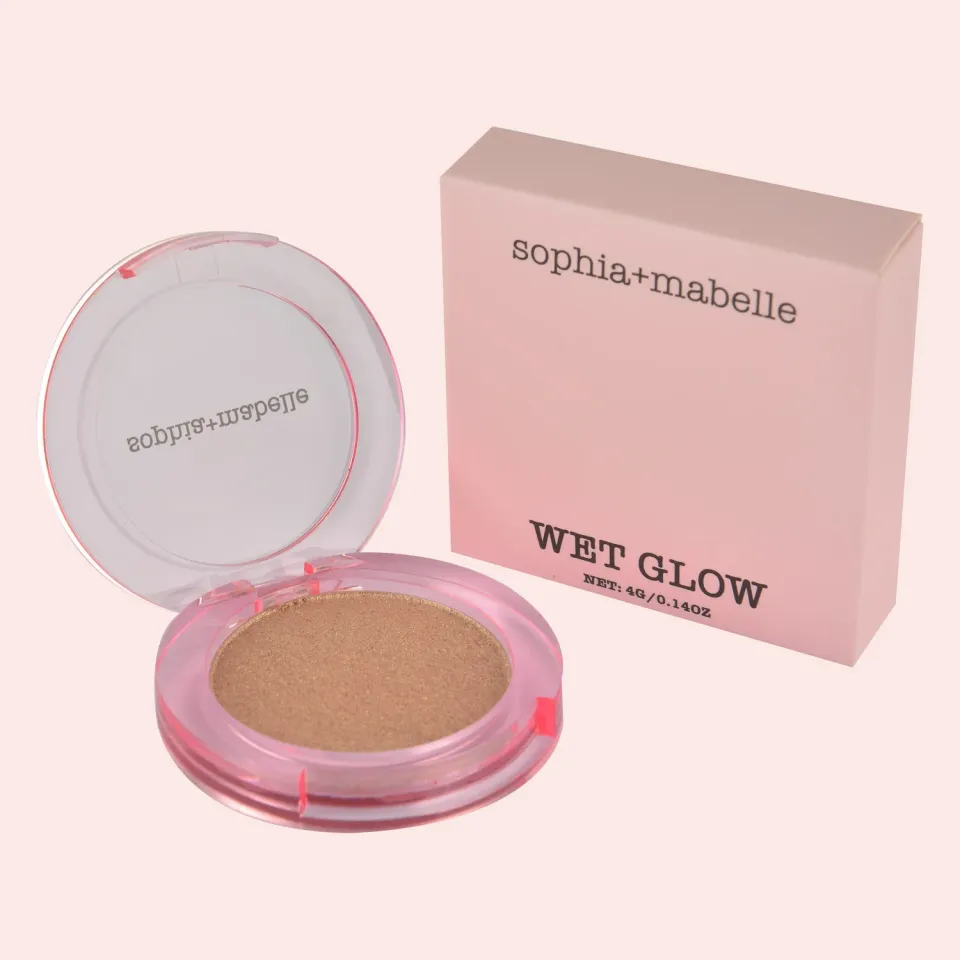 sophia+mabelle Champagne Toast Wet Glow highlighter doré