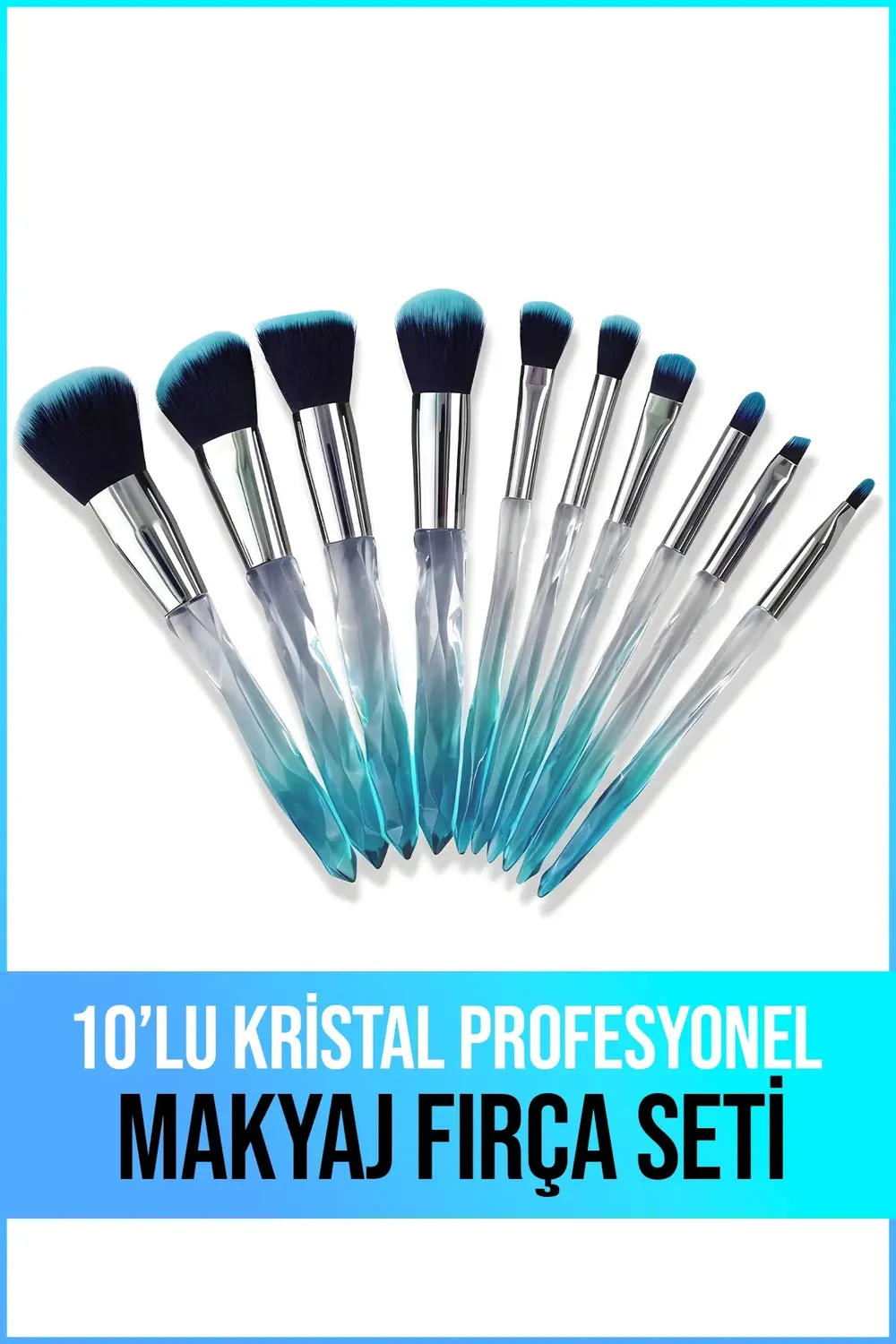 Newwell Crystal set 10 pinceaux maquillage pro