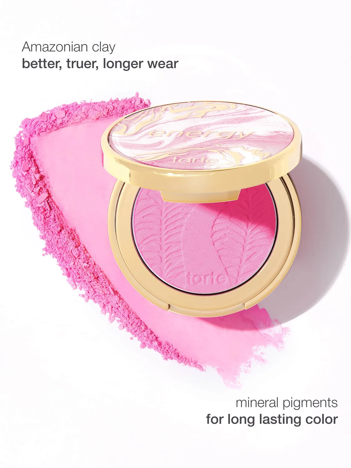 Tarte Amazonian clay blush poudre 12h energy