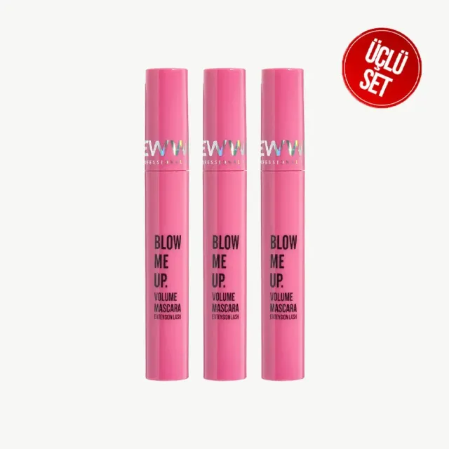 Newwell Blow Me Up Volume mascara 8 ml lot de 3 noir