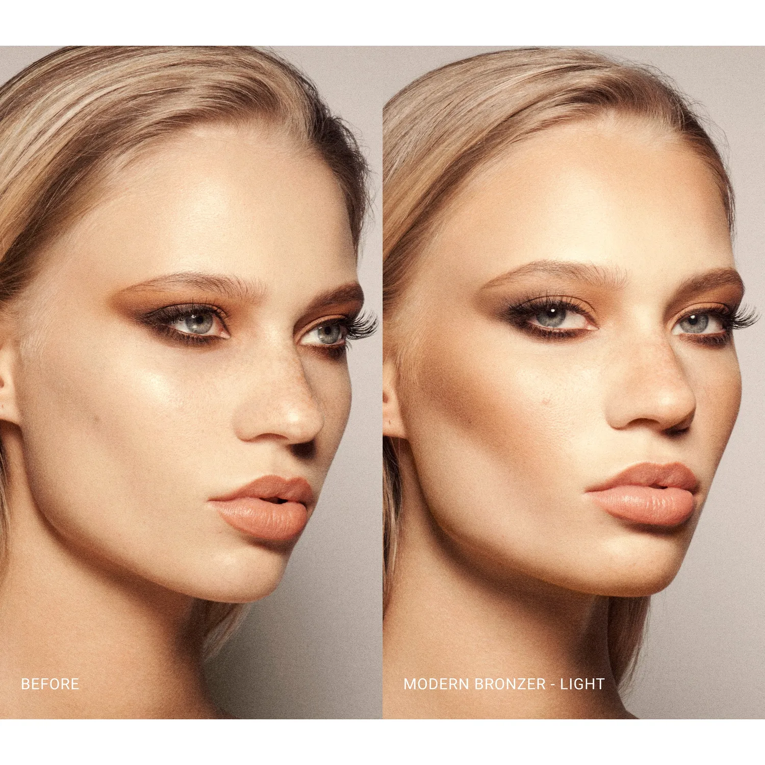 Vieve Modern Bronzer poudre duo Light hâle léger satiné