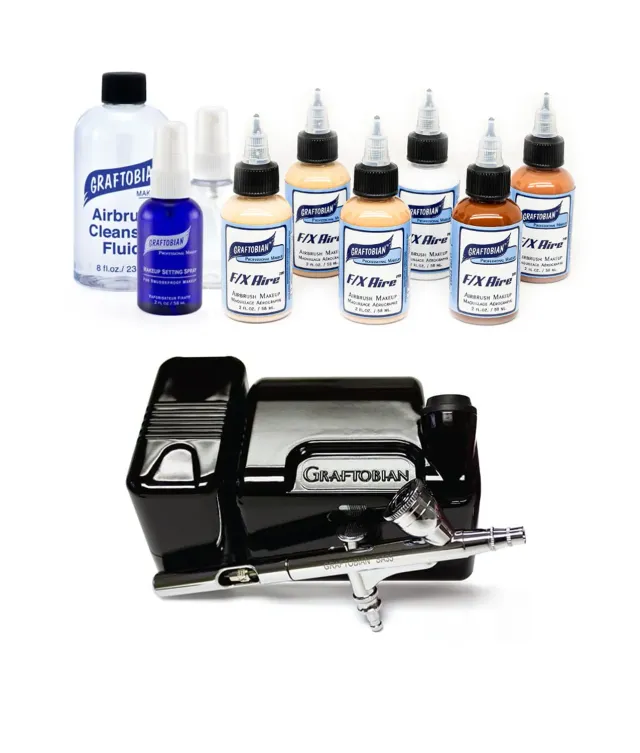 Graftobian Character FX Aire Walk-Around kit aérographe noir