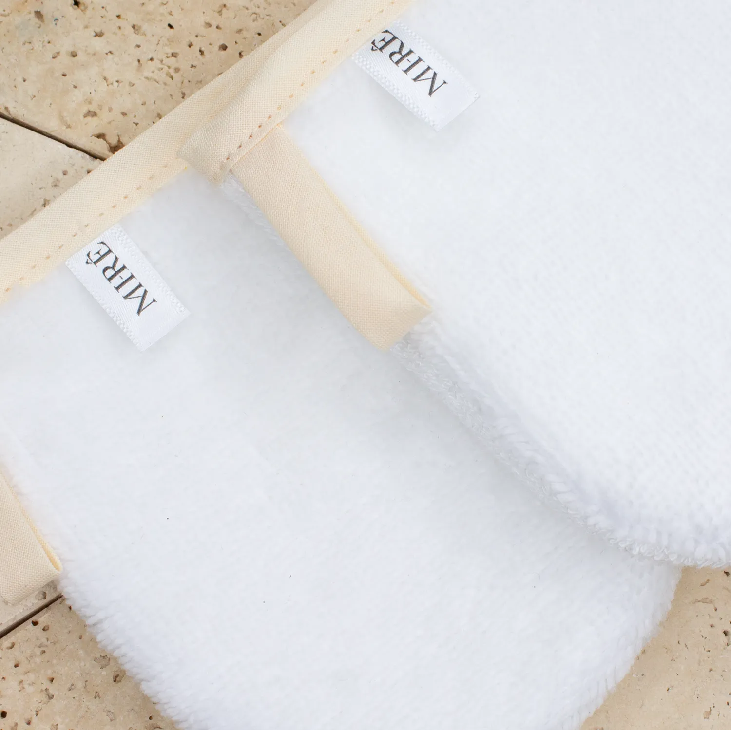 MI-RÊ Gant Démaquillant gant microfibre visage double-face