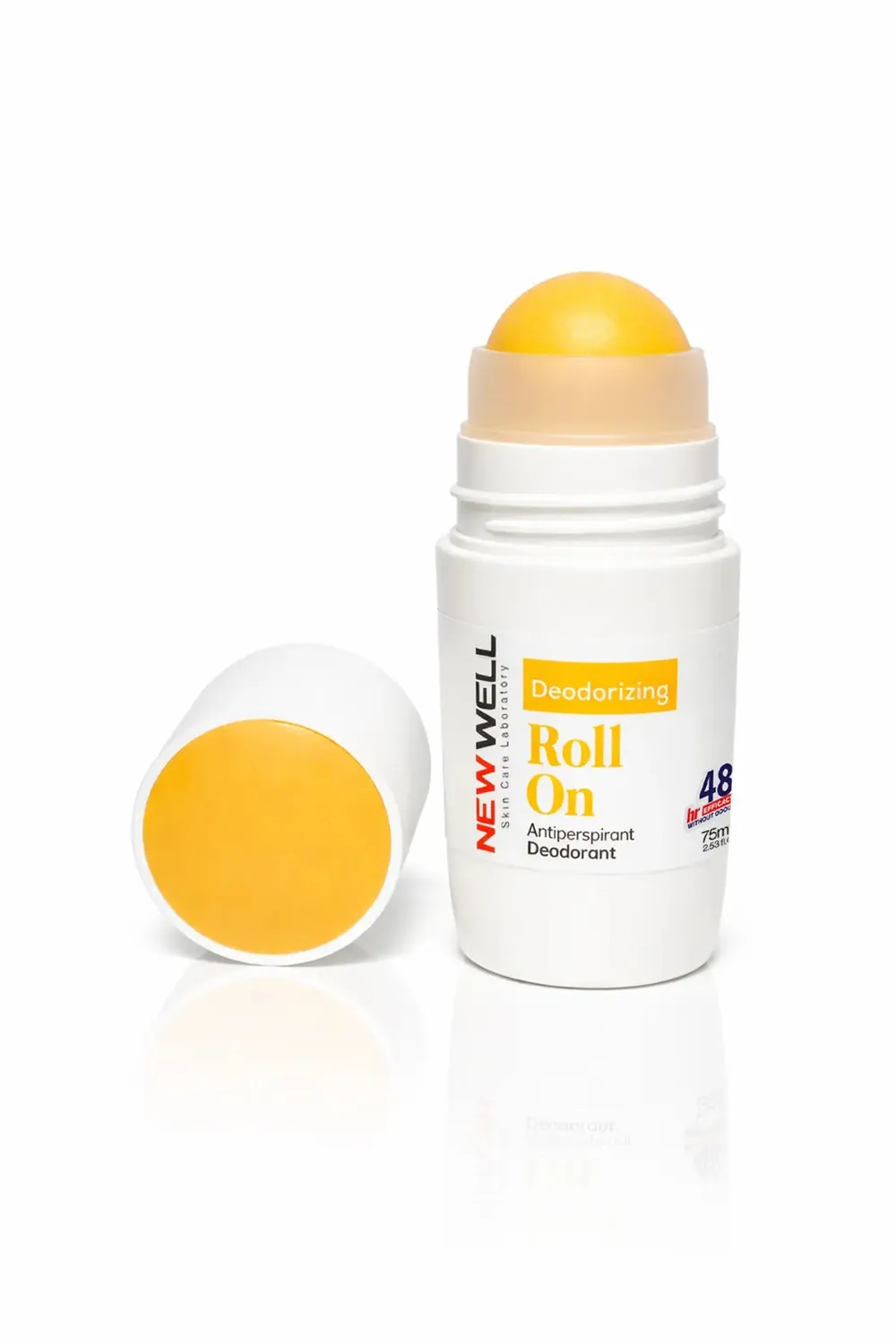 New Well déodorant roll-on jaune anti-transpirant 75 ml 48h
