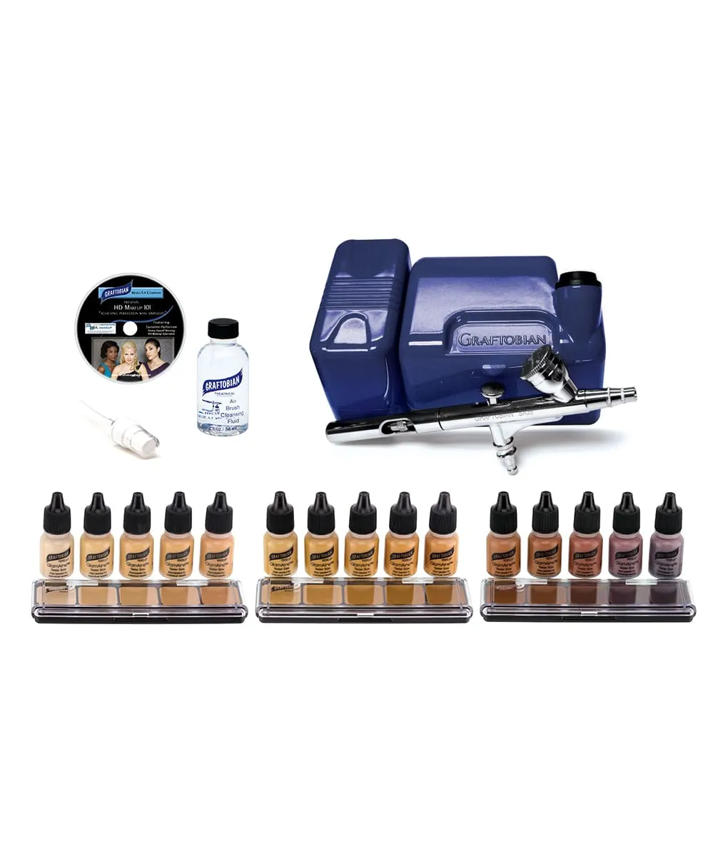 Graftobian GlamAire Walk-Around kit aérographe Noir