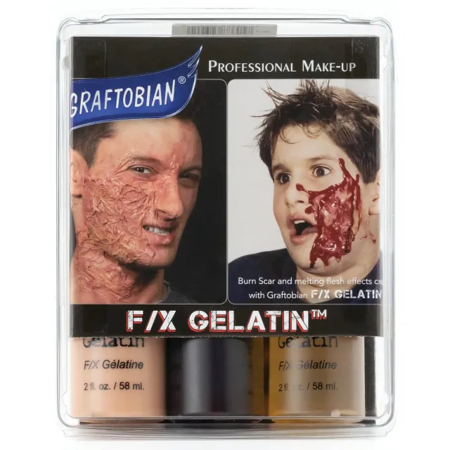 Graftobian F-X Gelatin gel effets spéciaux 3 teintes 58 ml
