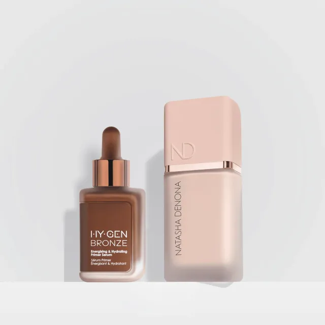 Natasha Denona HY-GLAM fond de teint + HY-GEN bronze duo