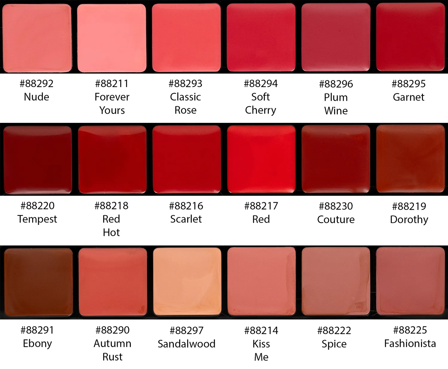Graftobian Pro Lip Color Super Palette rouges à lèvres 50 g 18 teintes