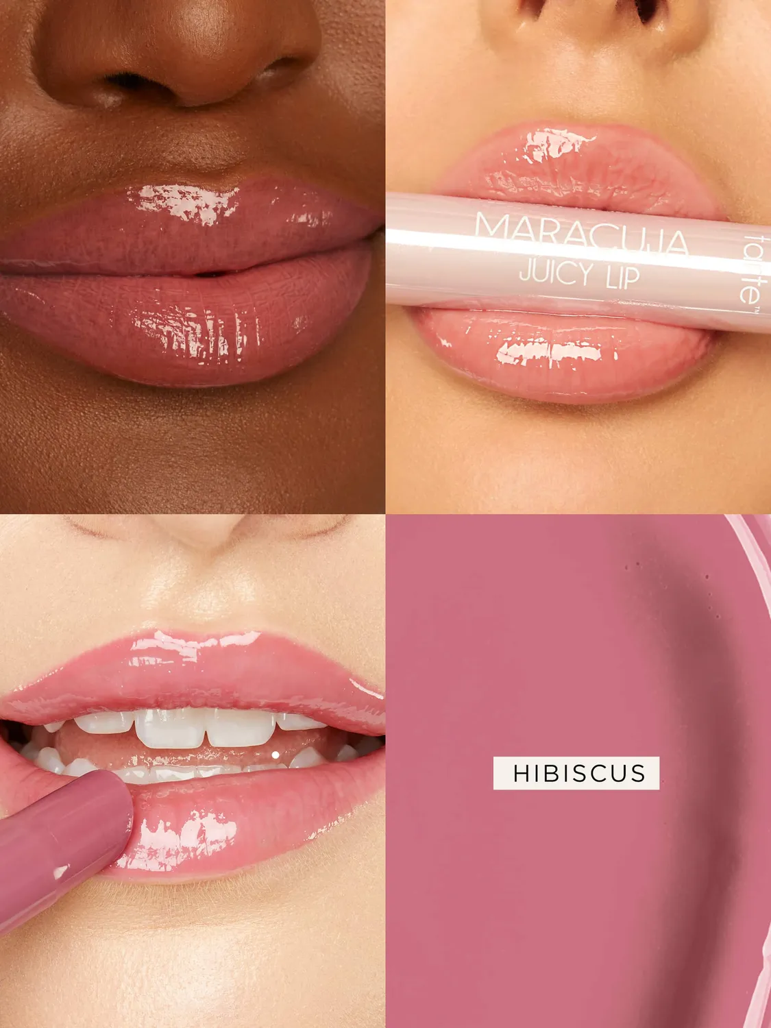 Tarte Maracuja Juicy Lip baume levres duo rose hibiscus 12h