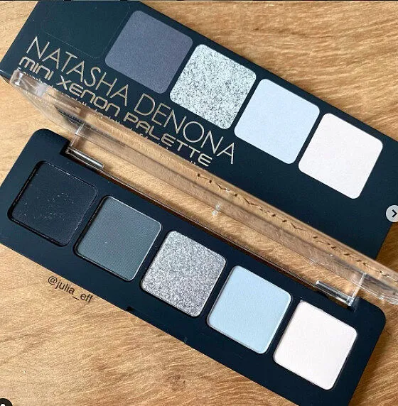 Natasha Denona Mini Xenon palette fards à paupières 5 teintes fumé