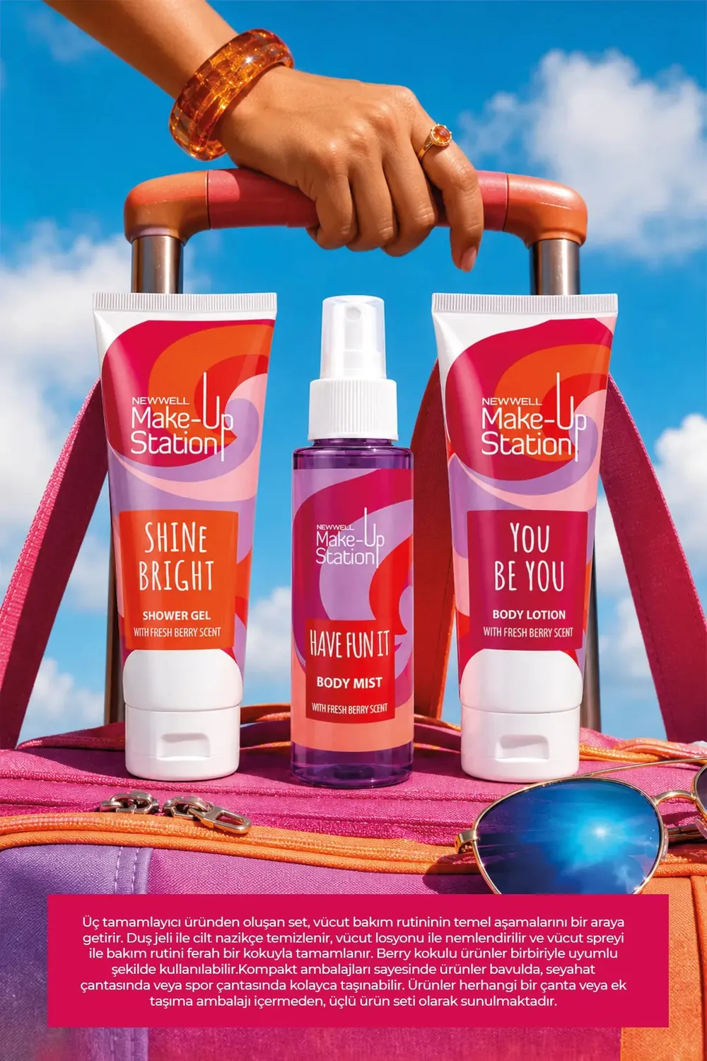 Make-Up Station Be Proud set corps voyage berry 3 pcs