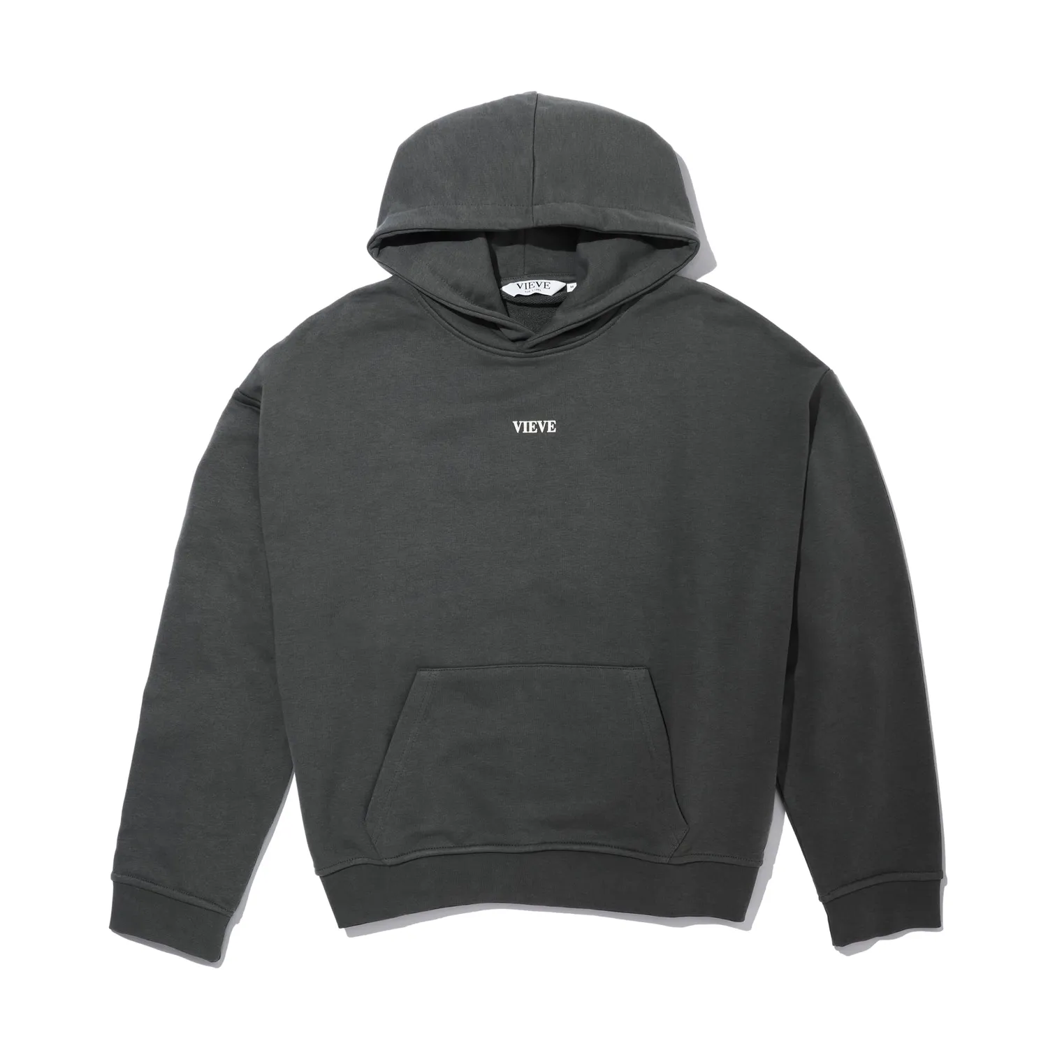 Vieve Gratitude Attitude hoodie sweat gris foncé