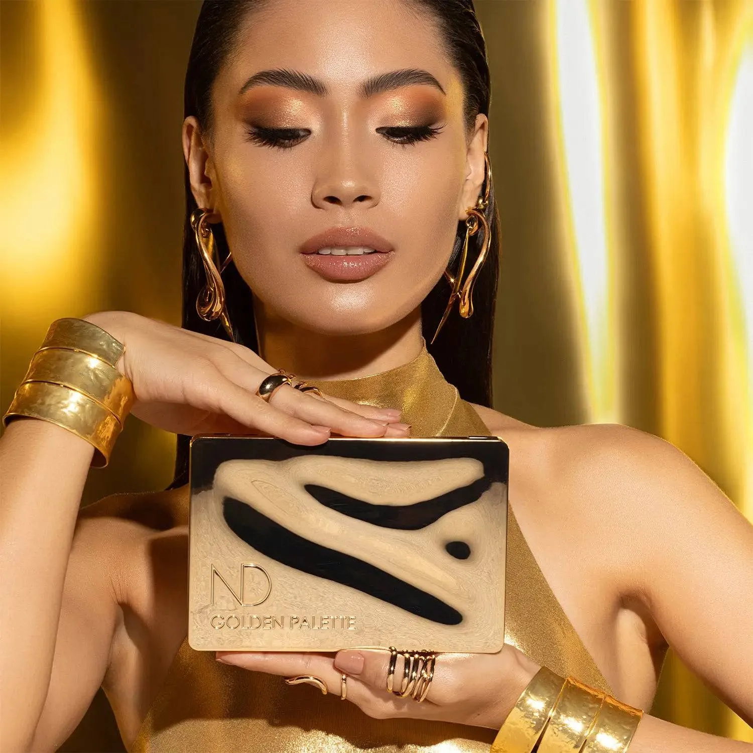 Natasha Denona Golden palette fards à paupières 15 fards dorés