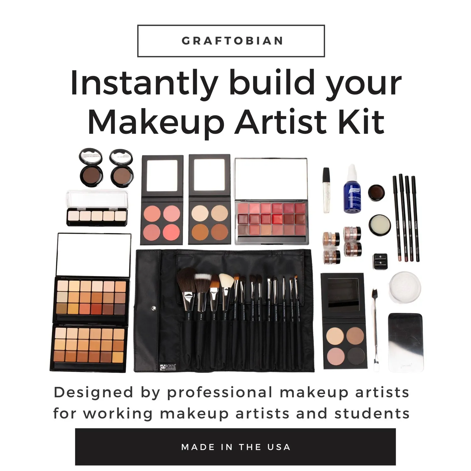 Graftobian Expanded ProClass Kit maquillage HD pro complet 27 pièces