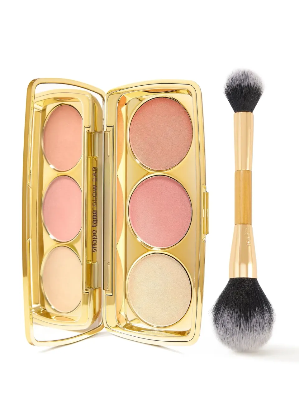 Tarte Highlight Reel palette joue blush highlighter + pinceau