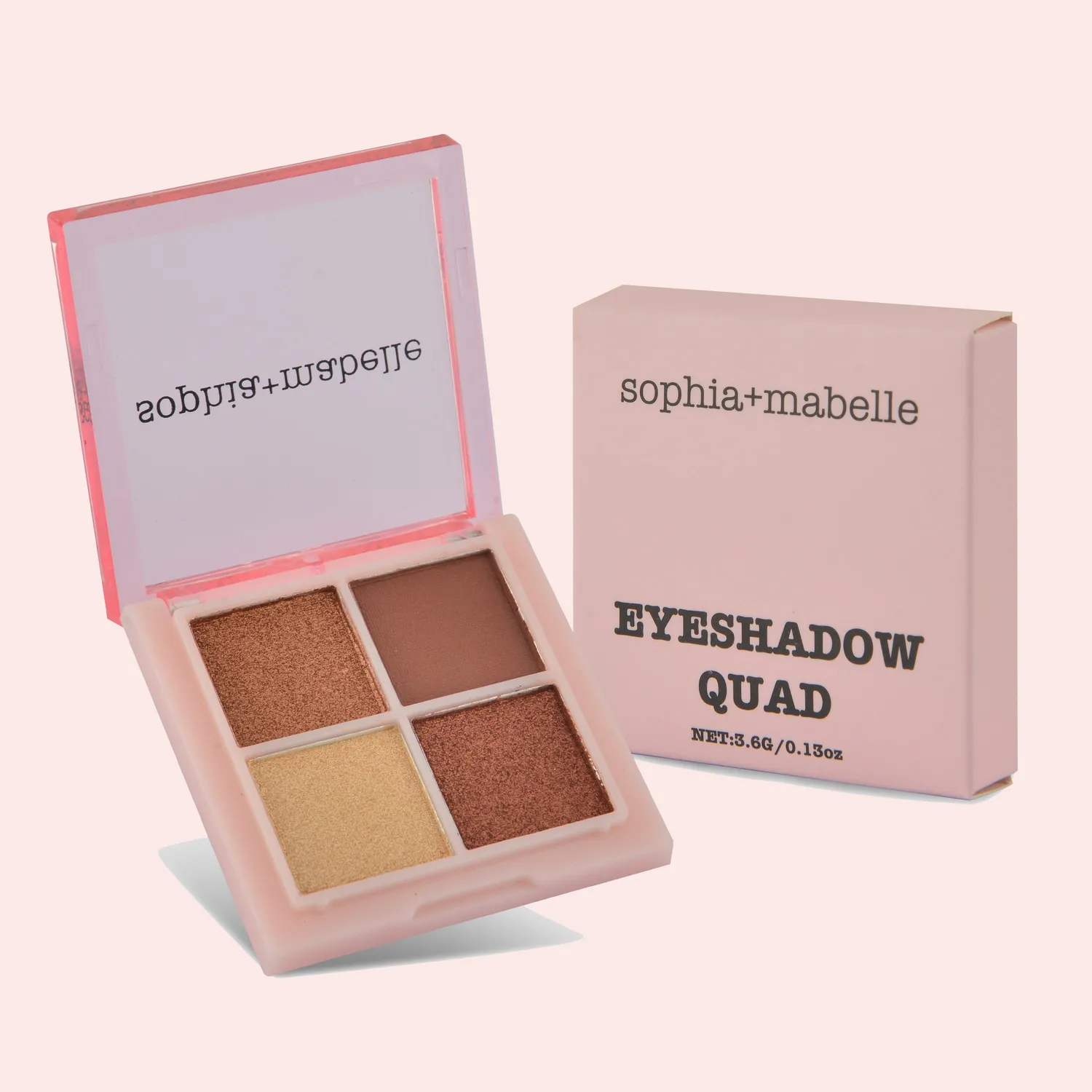 sophia+mabelle Cleopatra palette fards à paupières 4 neutres marrons