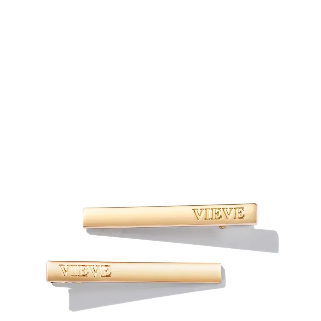 Vieve Slider pinces cheveux dorées lot de 2 logo
