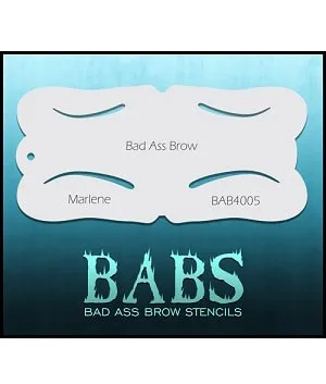 Graftobian Bad Ass Brow Stencils pochoirs sourcils Angelina