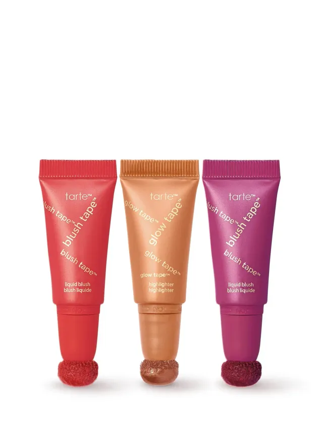 Tarte Blush Glow Tape set 3 minis roses voyage